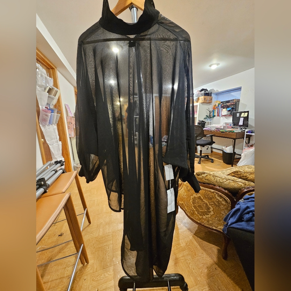 Truth NYC Black Sheer Kimono